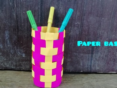How to make easy paper basket.DIY.origami.#youtube #papercraft #origamipaper #papercraftideas