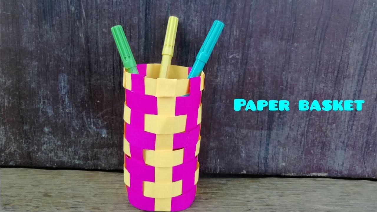 How to make easy paper basket.DIY.origami.#youtube #papercraft #origamipaper #papercraftideas