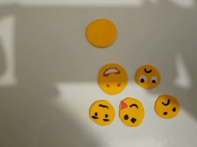 How to make Emojis with clay????