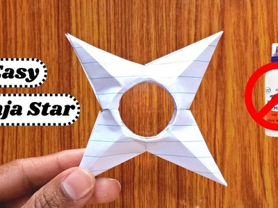 How to make Ninja Star | Origami - Paper Ninja Star Without Glue | ninja star easy, DIY Ninja Star 3