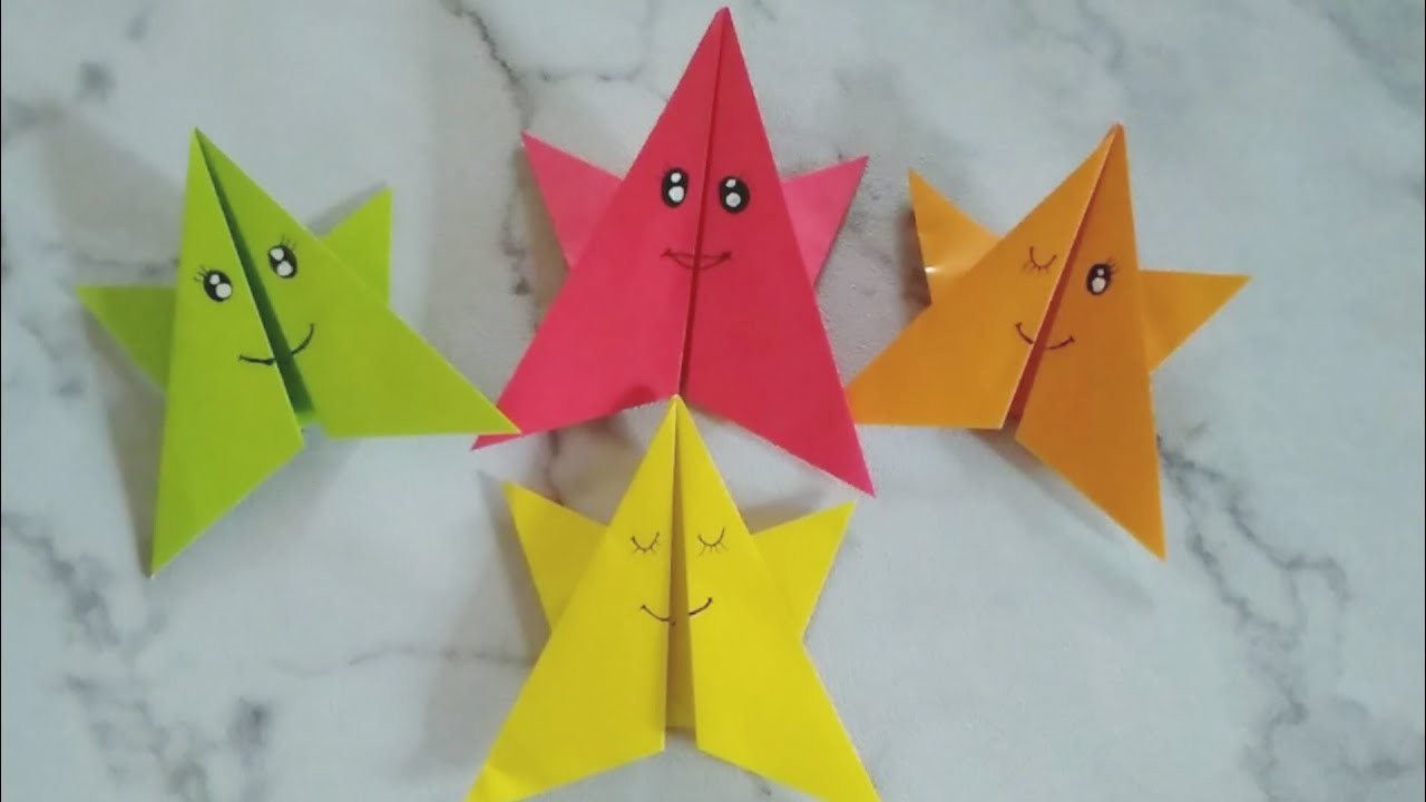 How to Make Origami Star Easy - Paper Folding Easy