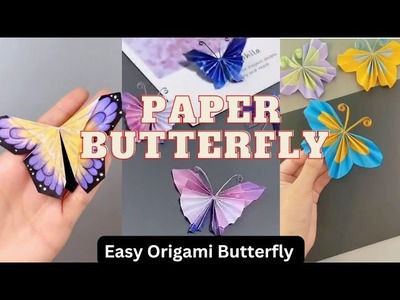 How to make paper butterfly || Easy Paper Butterfly Origami for Beginners