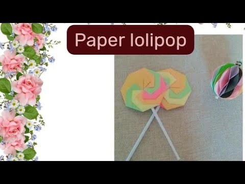 How to make Paper Lolipop. paper Craft for school.Kids craft Ideas.       #fatimasamazingvlogs.