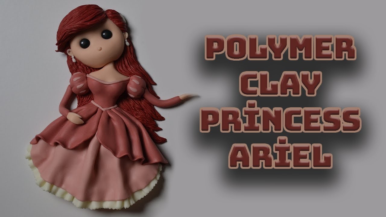 How to Make The Little Mermaid With Polymer Clay | Princess Ariel