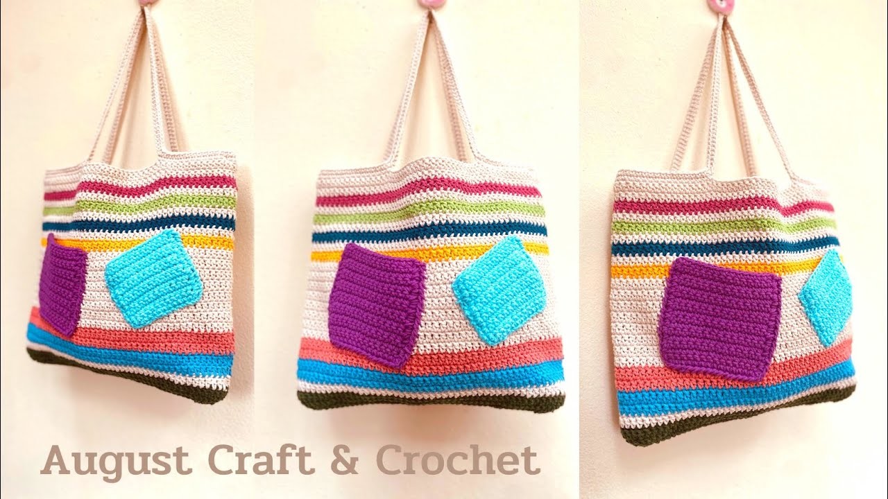 ❤️❤️ It's amazing. Scraps of yarn make this cute bag.