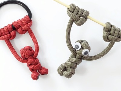 Make a Hanging Monkey Paracord Buddy Key Fob or Bar Gymnasts - CbyS Design - Paracord Crafts