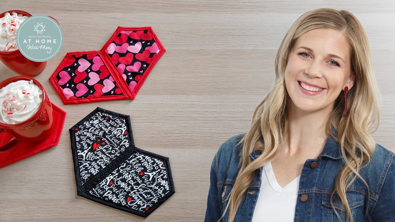 Make a "Heart Mug Rug" with Misty Doan on At Home With Misty (Video Tutorial)