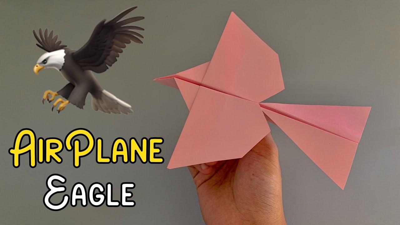 Make an origami airplane in the shape of a bird | Diy