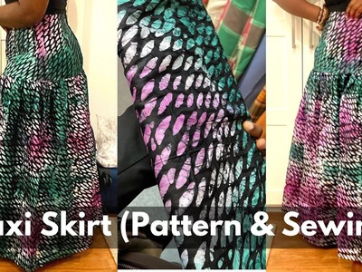 Maxi skirt sewing tutorial. maxi skirt