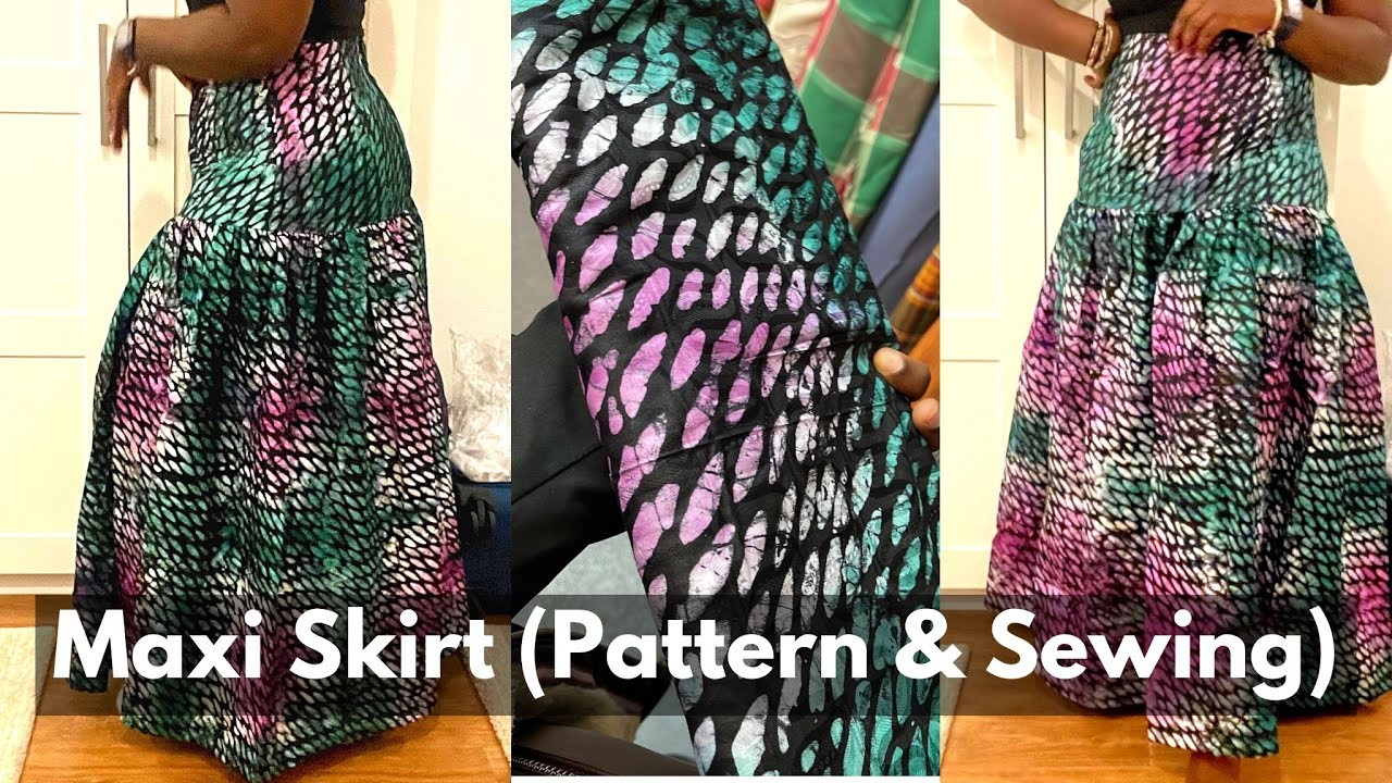 Maxi skirt sewing tutorial. maxi skirt