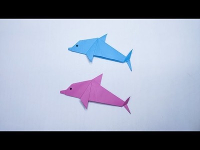 Origami Fish I Very Easy ! How to Make  Paper Dolphin #diy #origami #papercraft #dolphin #craft