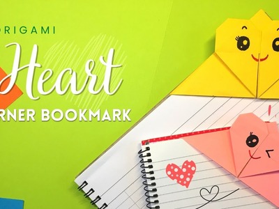 Origami Heart Corner Bookmark | Easy DIY Bookmark #origami #diybookmark #papercraft