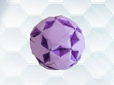 Origami paper ball with lucky star