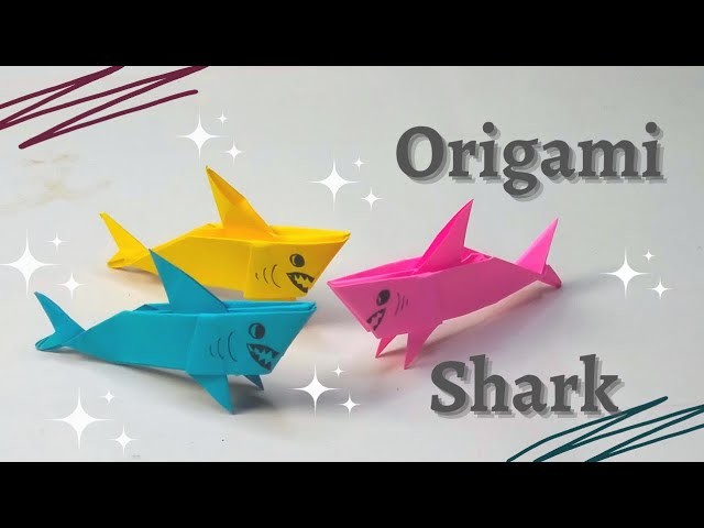 Origami Shark How To Make Origami Shark Easy Paper Craft