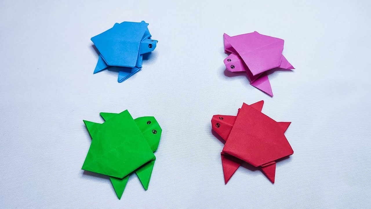 Origami Turtle | Very Easy ! How to make paper turtle #diy #origami #papercraft #turtle #craft