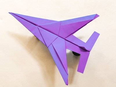 Paper jet plane easy |  how to make a paper airplane | Paper airplane fighter jet easy
