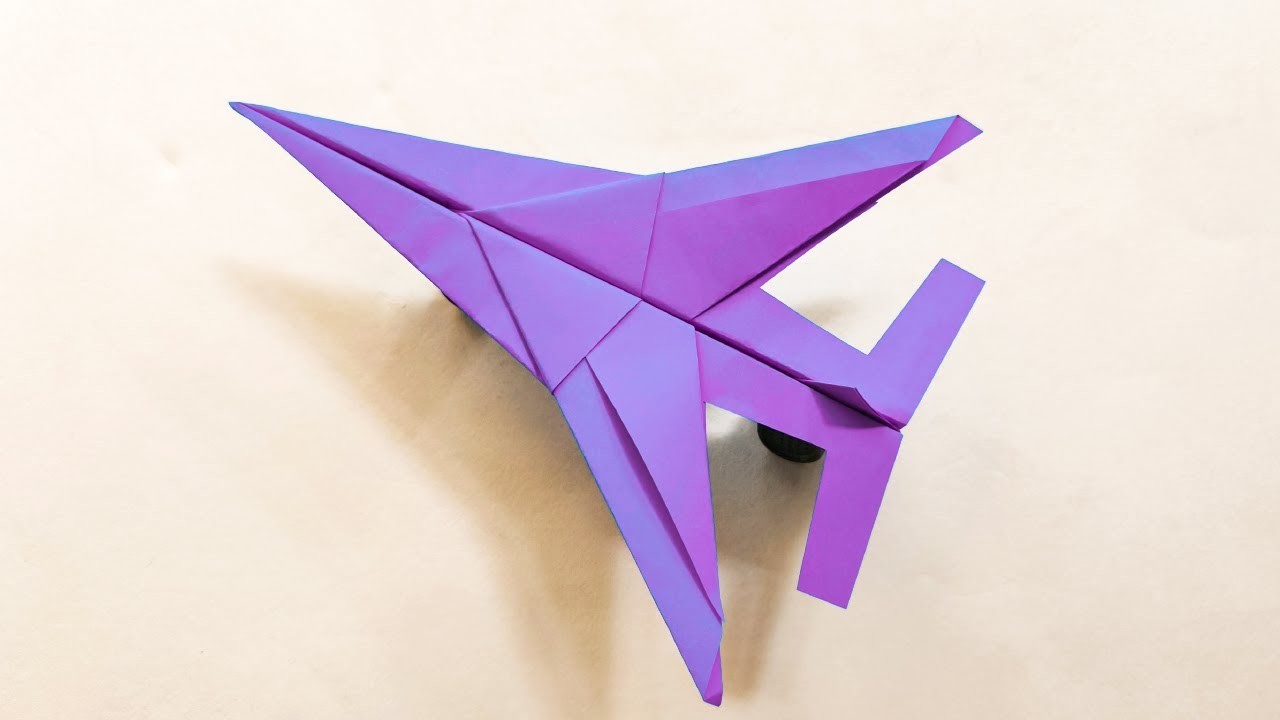 Paper jet plane easy |  how to make a paper airplane | Paper airplane fighter jet easy