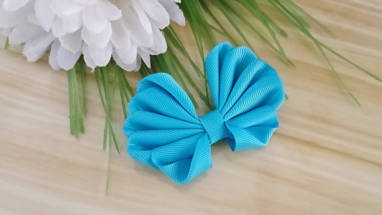 ????TUTORIAL CUTE BOW OUT OF RIBBON ???? DIY RIBBON BOW ???? RIBBON WORK????