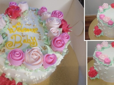 Welcome Baby Shower Cake Design Tutorials #Babyshower #Happymoment #celebrating #ideas #creation