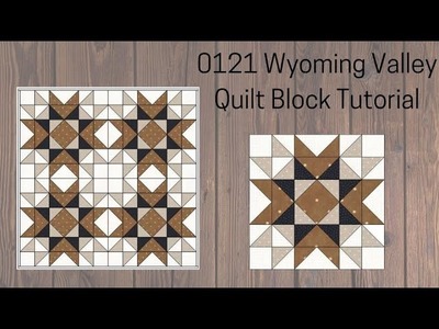 0121 Wyoming Valley Quilt Block Tutorial | Rotary Cutting | AccuQuilt | Block of the Day 2023