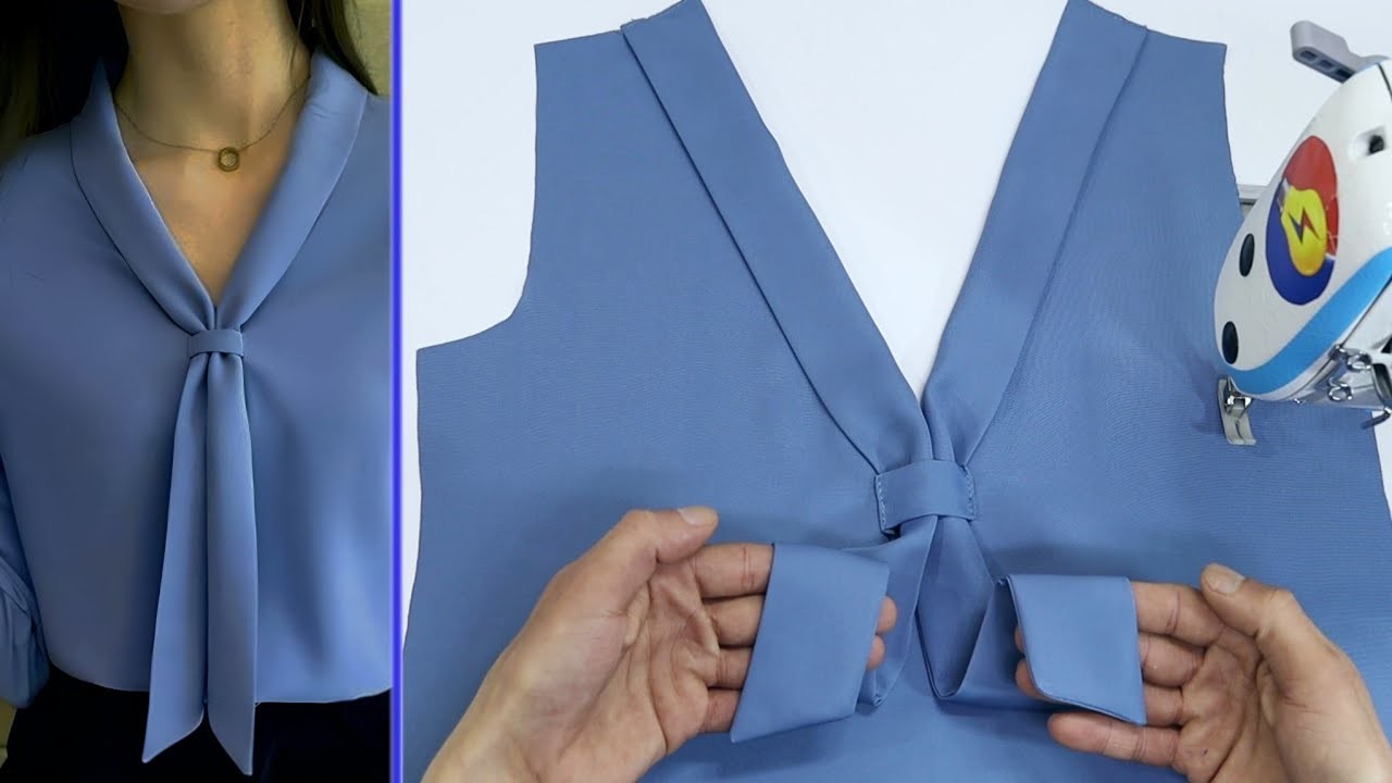 ✅????Best Way To Sewing Beautiful Collar V neck in Just 10 Minutes. Sewing for Beginners