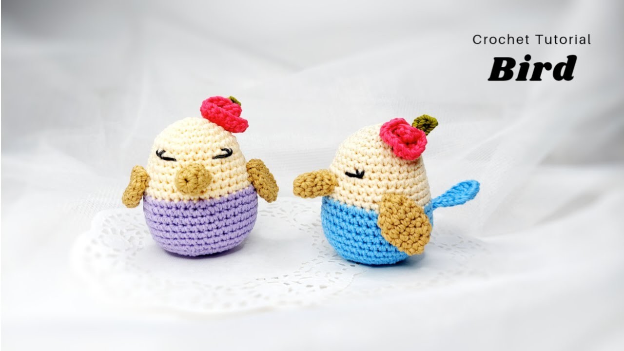 Crochet Bird Amigurumi | Tutorial Merenda Burung