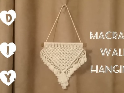 DIY Macrame Wall Hanging Using Basic Knots for beginners