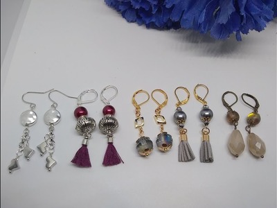 Earrings Tutorial - Five Pairs of Earrings Made With Jesse James Bead Mixes