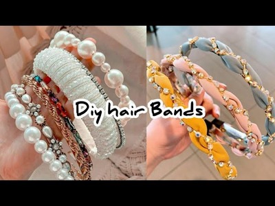 Hair band making at home | Diy Pearl Headband |6 Different Pearl Headband | hair accessories making