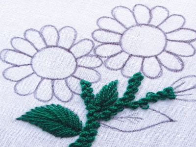 Hand Embroidery decorative floral design your dream outfit with easy following stitch tutorial