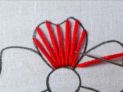 Hand embroidery flower design needlepoint art embroidery easy flower embroidery for beginners
