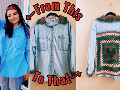 How to Crochet on Top of an Old Shirt - and It Works PERFECTLY!
