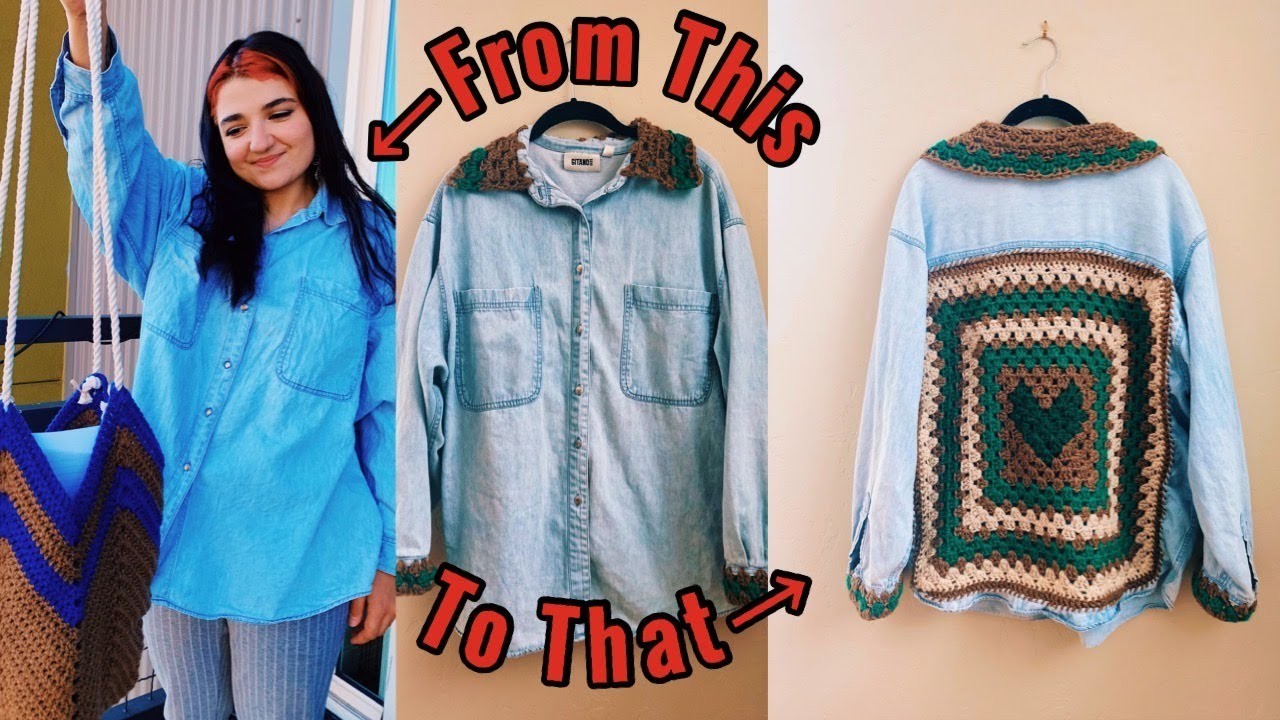 How to Crochet on Top of an Old Shirt - and It Works PERFECTLY!
