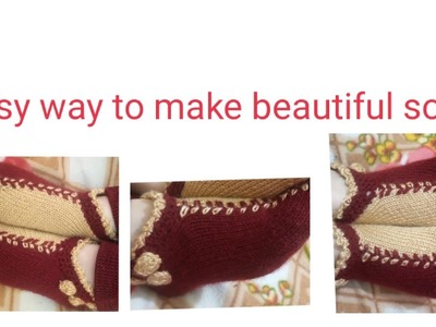 How to make Woollen Socks.easy way