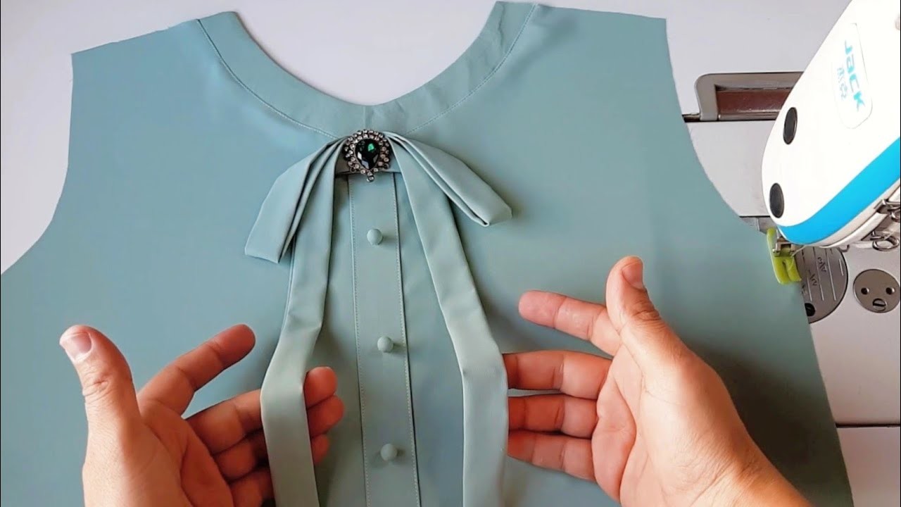 How to sew Collar blouse for beginners with very simple techniques