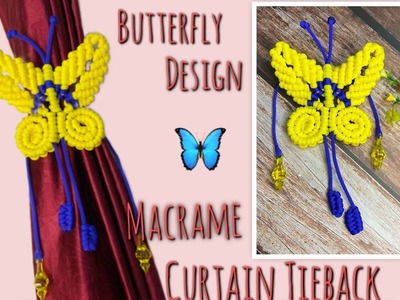 Macrame Tutorial | Macrame Curtain Tieback | Butterfly Design…