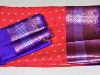 Paithani saree blouse back neck design | cutting and stitching back neck blouse design