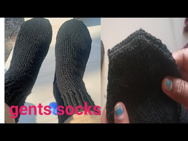 Pattern mai gents socks banana  sikhe or uska panja banana