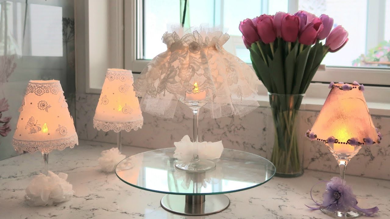 Romantic tealight lampshades ideas.