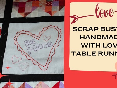 Scrap Buster || Handmade With Love Collab || Mini Quilt Tutorial
