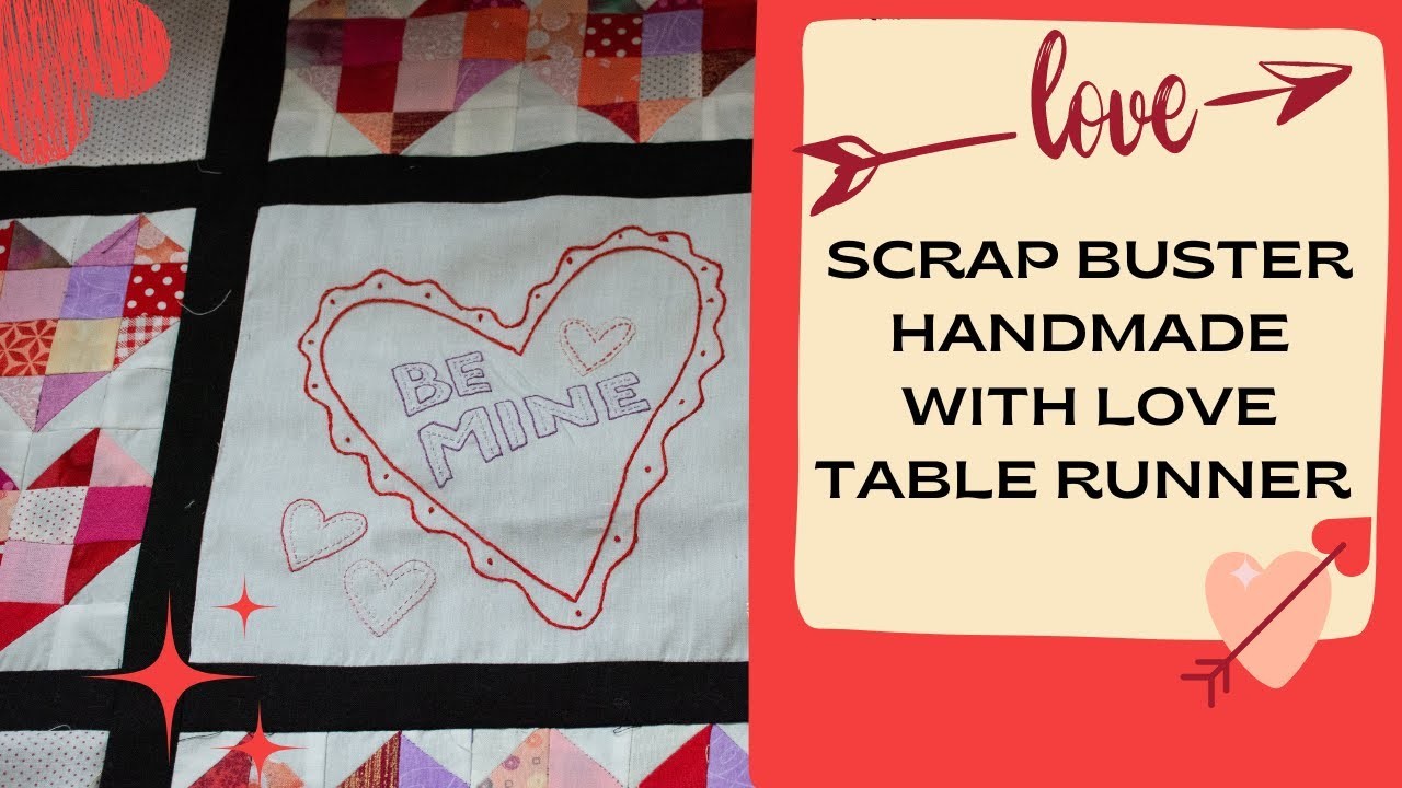 Scrap Buster || Handmade With Love Collab || Mini Quilt Tutorial