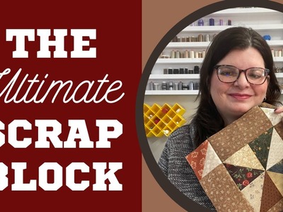 Scrap Fabric Quilt Block || Make a Scrappy Pinwheel Block!