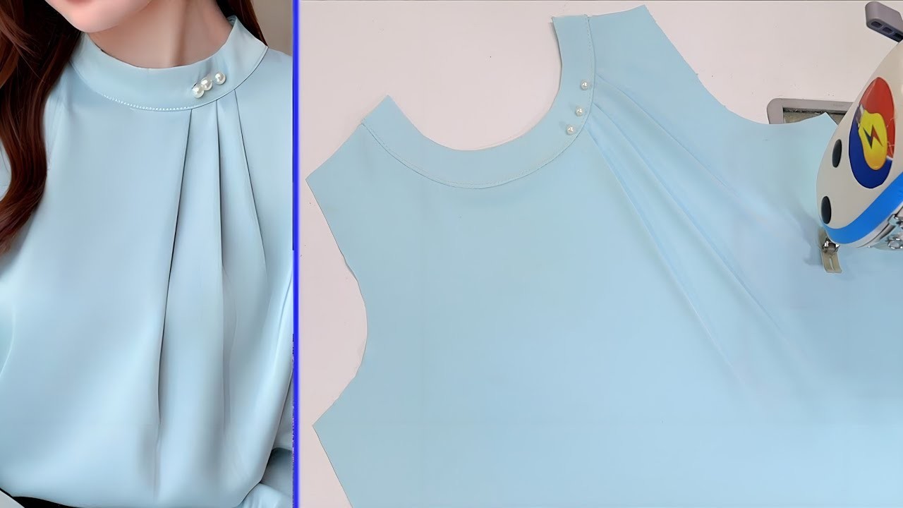 ????✅Sewing Technique. How to Sew Women's Blouse Collar Design