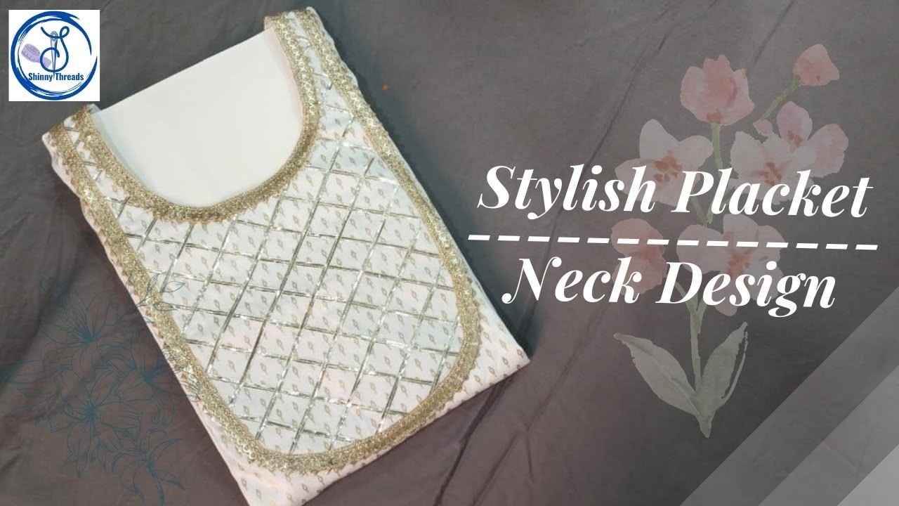 Stylish Placket Neck Design | Kurti Front Neck Design | Sewing Tutorial ????