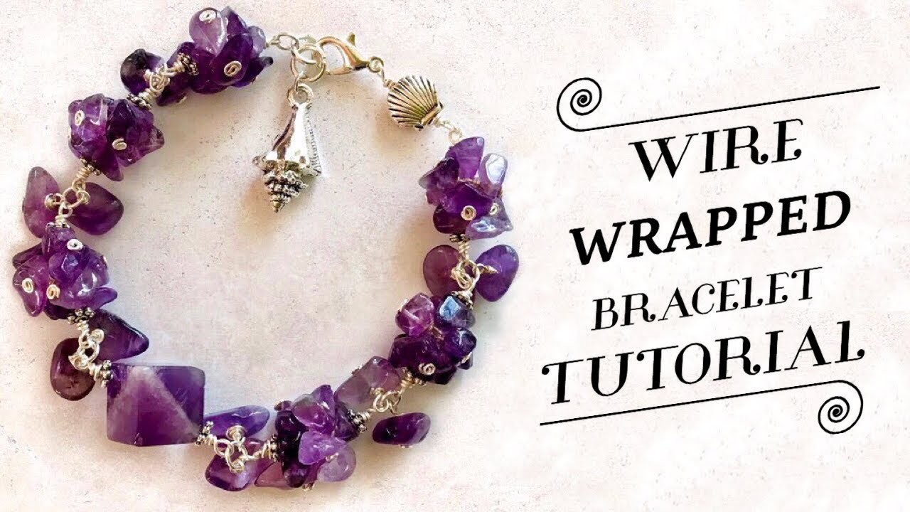 Wire Wrapped Bracelet Tutorial | DIY Jewelry | Beaded Bracelet Tutorial | Wire Wrapped Jewelry