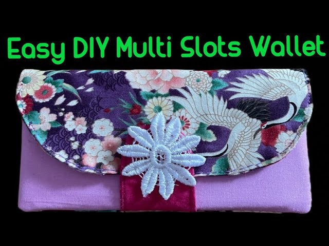 You Will Want To Make This Multi Slots Wallet Right Away. Simply Easy Sewing Tutorial @TheTwinsDay