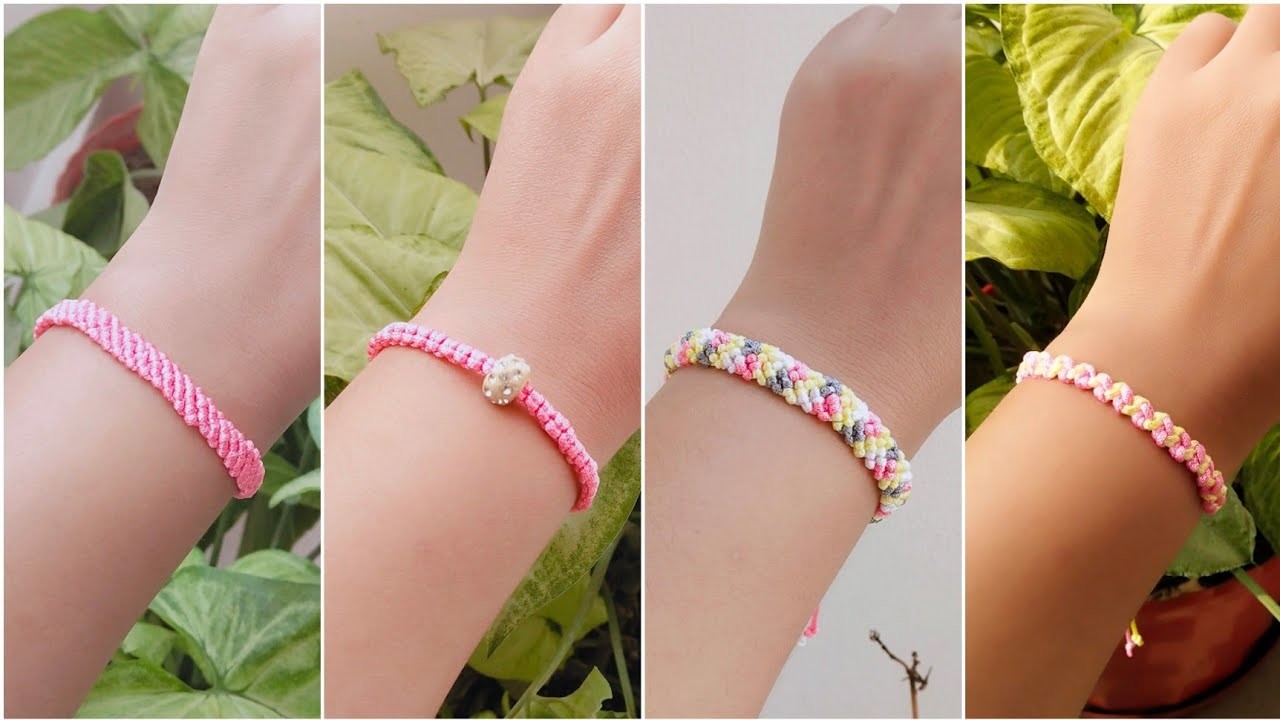 4 DIY Macrame friendship bracelet Ideas. @JyotisWorld