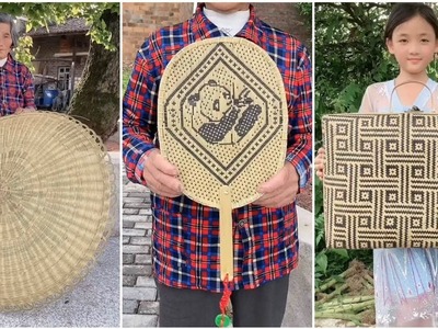 Bamboo Craft - Awesome bamboo basket making 2023 - How to make amazing bamboo crafts 2023 Part 32