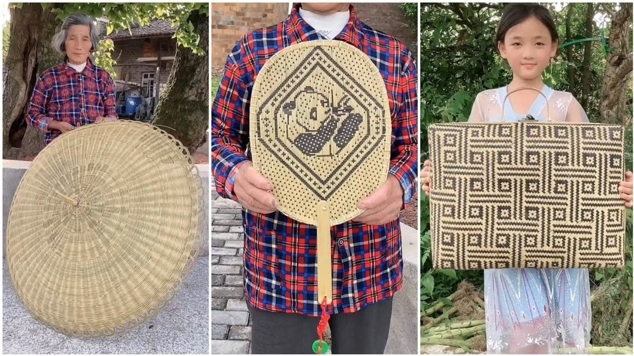 Bamboo Craft - Awesome bamboo basket making 2023 - How to make amazing bamboo crafts 2023 Part 32