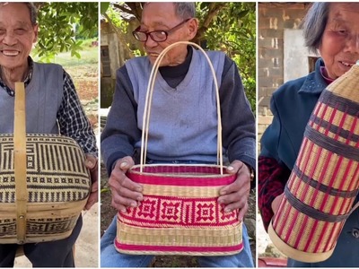 Bamboo Craft - Awesome bamboo basket making 2023 - How to make amazing bamboo crafts 2023 Part 21